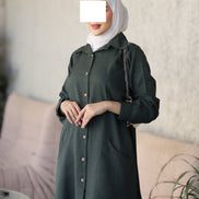 Button-Front Marina Suit – Forest Green