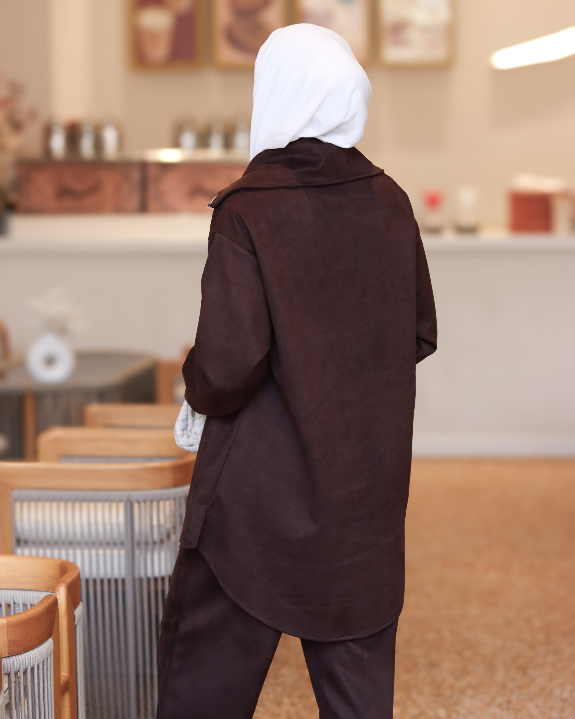 Soft Chamois Zip Set – Brown