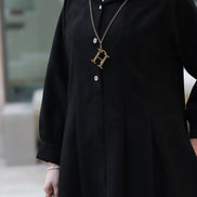 Classic Chamois A-Line Nafnouf – Black