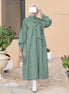 Abstract Line Chamois Nafnouf – Sage Green