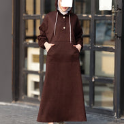 Hooded Chamois Nafnouf – Chocolate Brown