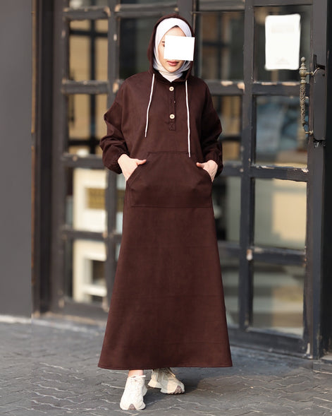 Hooded Chamois Nafnouf – Chocolate Brown