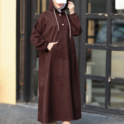 Hooded Chamois Nafnouf – Chocolate Brown