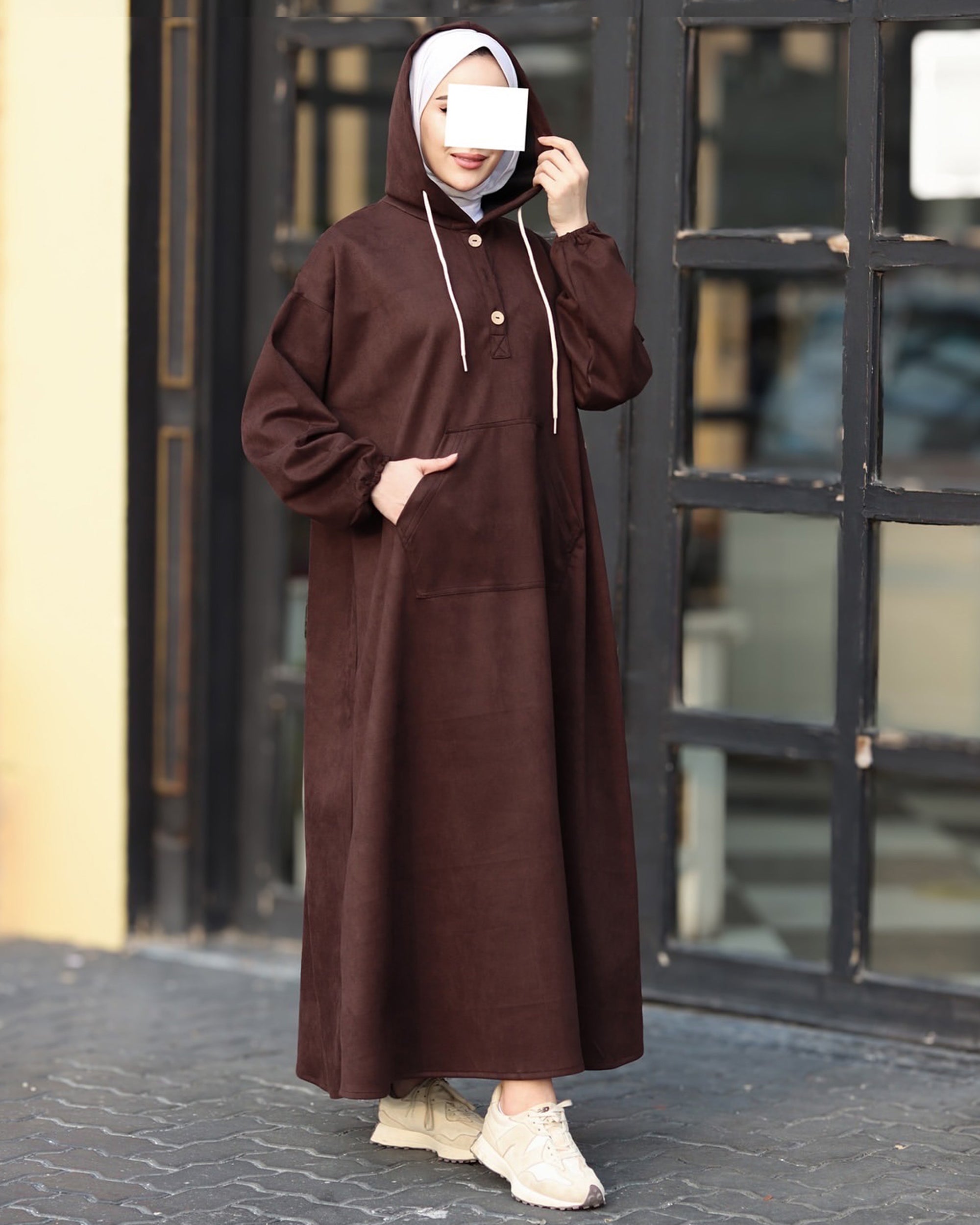 Hooded Chamois Nafnouf – Chocolate Brown