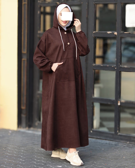 Hooded Chamois Nafnouf – Chocolate Brown