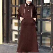 Hooded Chamois Nafnouf – Chocolate Brown