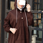 Hooded Chamois Nafnouf – Chocolate Brown