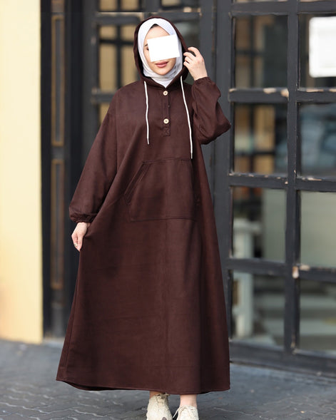 Hooded Chamois Nafnouf – Chocolate Brown