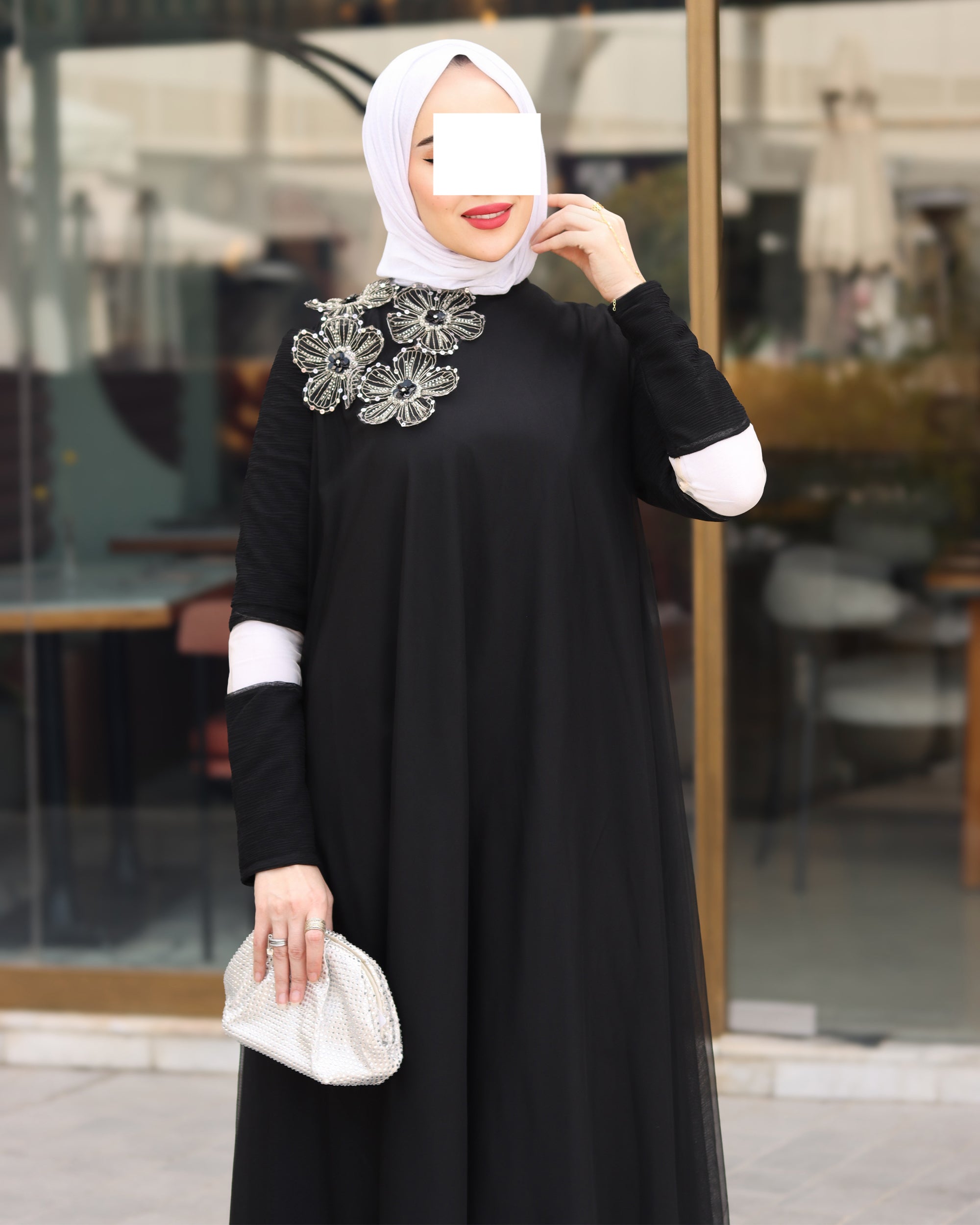 Layered Tulle Dress – Classic Black