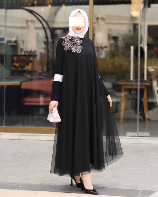 Layered Tulle Dress – Classic Black