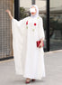 Floral Embroidered Crepe Dress – Ivory