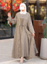 Laced Linen Nafnouf Set - Taupe