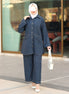 Classic Linen Shirt & Pants Set – Denim Blue