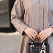 Pleated Linen Shirt & Pants Set – Taupe