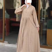 Pleated Linen Nafnouf – Sand Beige