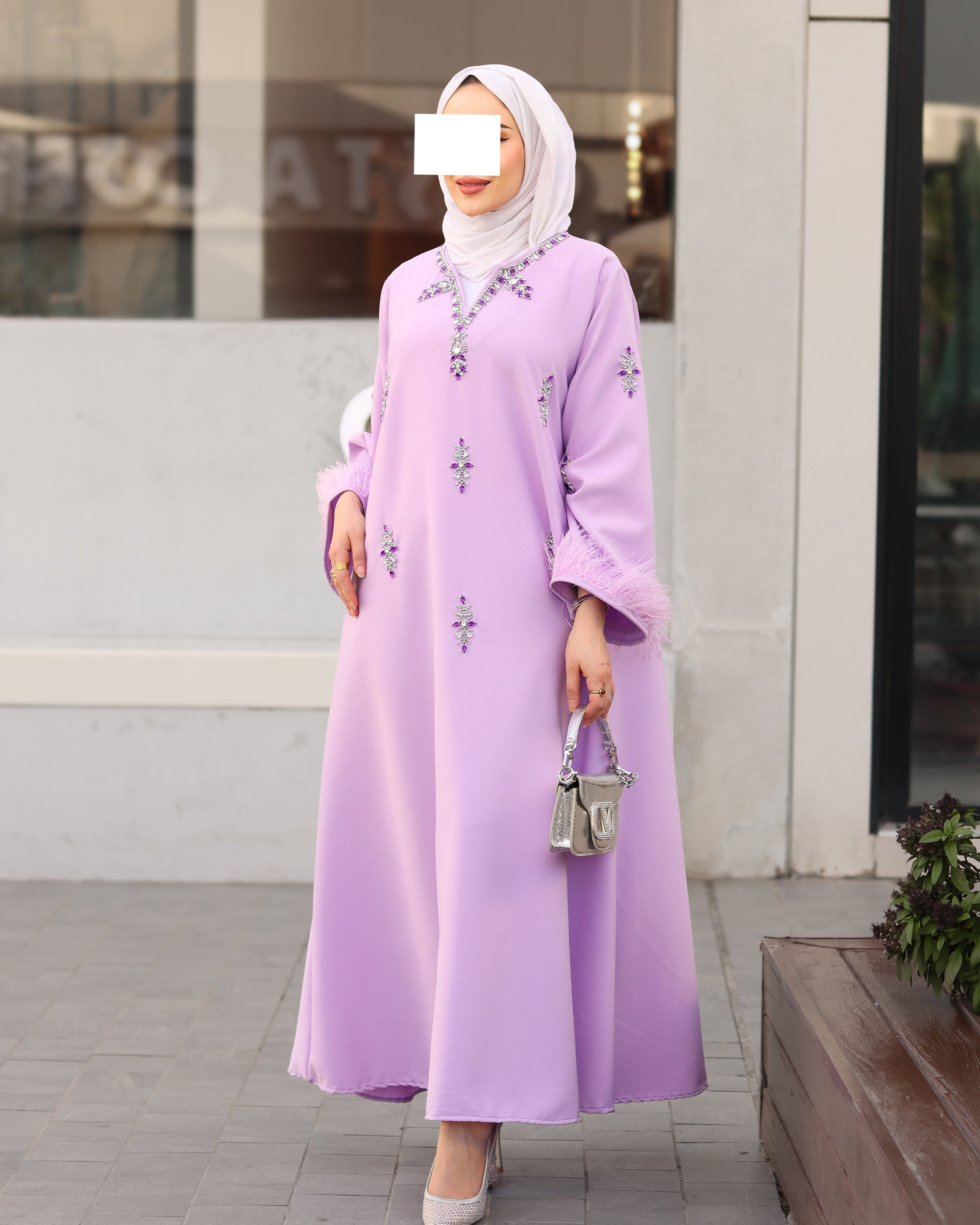 Embellished Barbie Daraa – Lilac