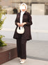 Shimmer Linen Suit – Espresso Brown